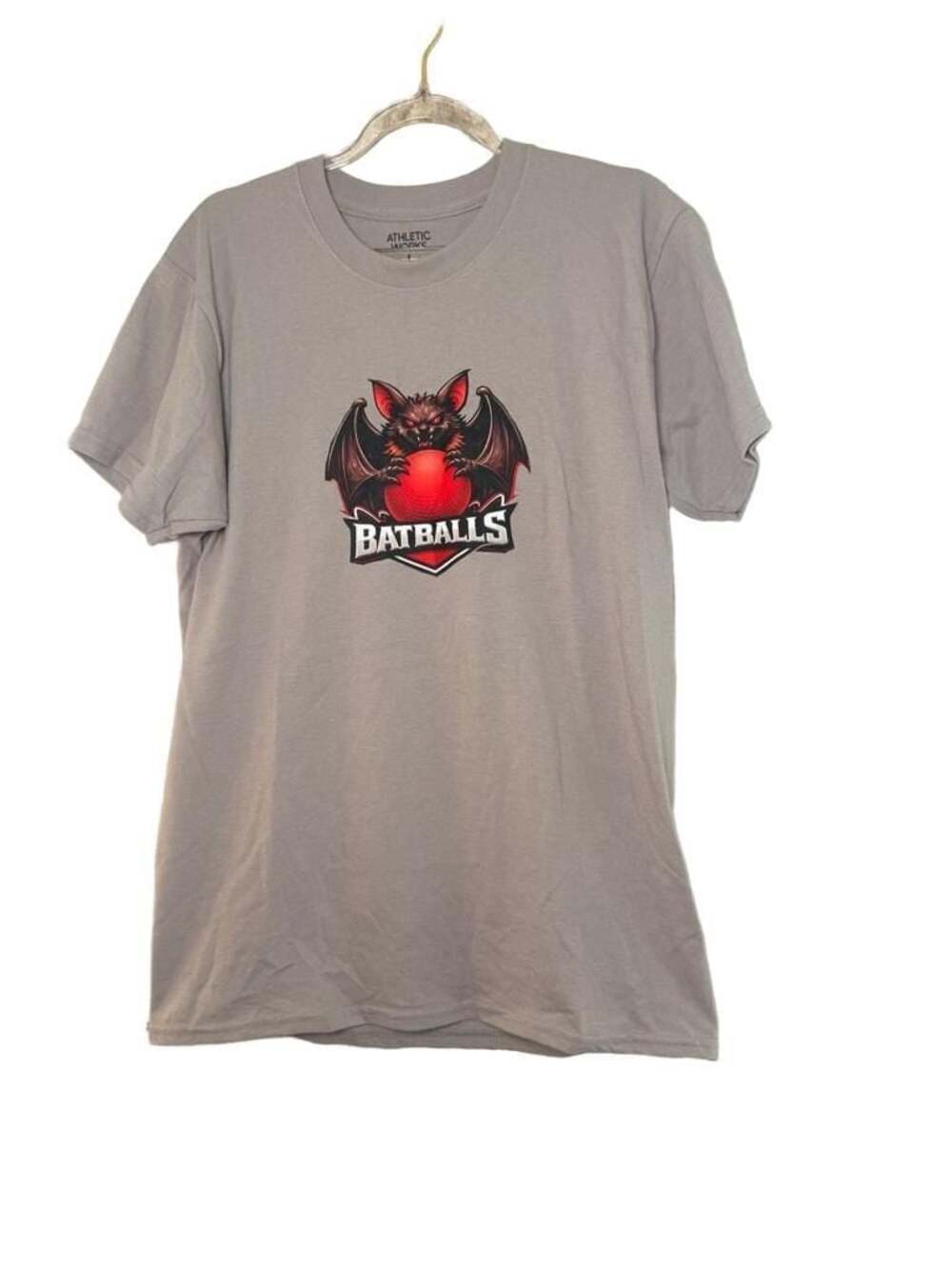 Athletic Works Batballs Graphic T-Shirt With Number 7 Print